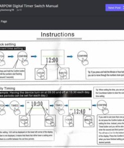 Timer Outlet, Nearpow Multifunctional Infinite Cycle Programmable Plug-in Digital Timer Switch with 3-Prong Outlet for Appliances, Energy-Saving Timer, 15A/1800W Blue 1 35 61FnIvfH0hL
