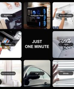 SIN SHINE - Compressed Air 3.0- Multi-Use Electric Air Duster for Cleaning Dust, Hairs, Crumbs, Scraps for Laptop, Computer, Replaces Compressed Air Cans (AD01-Black) Ad01-black 23 61FoAxBPLjL