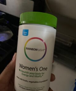 Rainbow Light Womens One High-Potency Daily Multivitamin, Womens Multivitamin Provides High-Potency Immune Support, With Vitamin C, Biotin and Ashwagandha, Vegetarian, 150 Count Women's One 150 Count (Pack of 1) 56 61FpY8VItJL