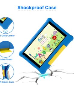 ApoloMedia Kids Tablet, 7 inch Android Tablet for Kids, Toddler Tablet with Bluetooth, WiFi, Parental Control, Dual Camera,3GB RAM 32GB ROM, Blue 14 61FqGUH9zNL