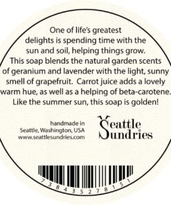 Alternative view of Seattle Sundries Garden Fresh Geranium & Grapefruit Bar Soap, Gardener Stocking Stuffer for Women & Men - 1 (4oz) Bar, Natural & Handmade in a Low Waste Gift Tin from (1)