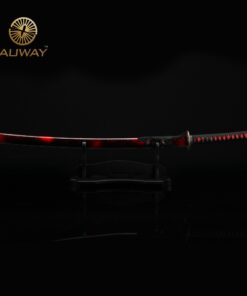 Auway 40" Orchid Tsuba Fully Handmade High Carbon Steel Full Tang Blade Real Japanese Katana Samurai Swords 15 61FrsoHNKCL