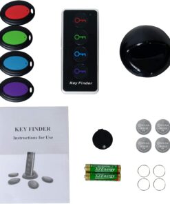 JTD Wireless RF Item Locator/Key Finder with LED flashlight and base support. With 4 Receivers Key Finder-Wireless key RF locator, Remote Control, Pet, Cell, Wireless RF Remote Item, Wallet Locator. (4 Receivers) 30 61Fs9mMcIHS