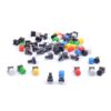 Cylewet 35Pcs 6×6×9mm Tactile Tact Push Button Switch Micro Switch Touch Switch with Button Caps of 7 Color for Arduino (Pack of 35) CYT1052 15 61FuCBXBxKL