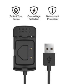 Scosche Rhythm+ Heart Rate Monitor Charger Dock, MoKo Replacement USB Charge Cradle Dock Charger with 1M Charging Cable for Scosche Rhythm+ Heart Rate Monitor Armband, Black 11 61FvQesZFYL