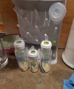 Dr. Brown's Natural Flow® Anti-Colic Options+™ Narrow Baby Bottles 8 oz/250 mL, with Level 1 Slow Flow Nipple, 4 Pack, 0m+ 8oz, Clear 4 Count (Pack of 1) 49 61FvkzxEMAL