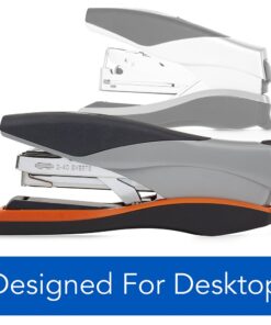 Swingline Stapler, Full Strip Desktop Stapler, 40 Sheet Capacity, Low Force, Optima 40, Silver/Black/Orange (87840) 12 61FxZxDEvuL