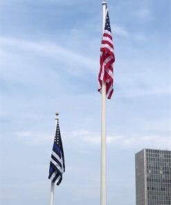 American Flag 5x8-100% Made in USA Using Tough, Long Lasting Nylon Built for Outdoor Use, UV Protected and Featuring Embroidered Stars and Sewn Stripes Plus Superior Quadruple Stitching on Fly End 26 61Fy1dwl5RL