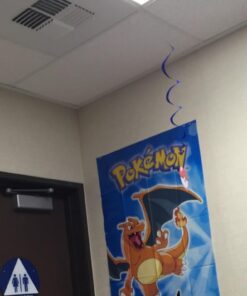 Amscan 12 Count Pokemon Foil Swirl Decorations, Multicolor 14 61Fzav 7wcL