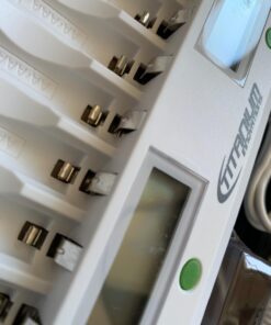 TITANIUM INNOVATIONS 16 Bay Battery Charger/Channel Genius Fast Rechargeable Battery Charger Unit for NiMH AA Batteries/AAA Batteries - MD-1600L - Portable Battery Pack Charger with 2 USB Outlets 18 61G tk5q2zL