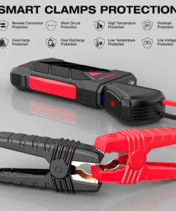 Alternative view of NEXPOW Portable Jump Starter,12V Car Battery Jump Starter Power Pack with USB Quick Charge (Up to 7L Gas or 5.5L Diesel Engine) Battery Booster with Built-in LED Light 1000A