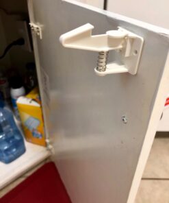 20 Pack Cabinet Locks Child Safety Latches - Vmaisi Baby Proofing Cabinets Drawers Lock - Upgraded Stronger Adhesive Easy Installation - No Drilling Standard 20.0 33 61G0zm7P4KL