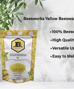 Beesworks Yellow Beeswax Pellets (1 lb) | 100% Pure, Cosmetic Grade, Triple-Filtered Beeswax for DIY Skin Care, Lip Balm, Lotion, and Candle Making 1 Pound (Pack of 1) 29 61G1gIMdjmL 1