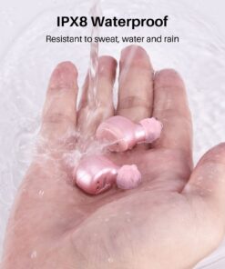 TOZO T6 True Wireless Earbuds Bluetooth 5.3 Headphones Touch Control with Wireless Charging Case IPX8 Waterproof Stereo Earphones in-Ear Built-in Mic Headset Premium Deep Bass Rose Gold Classic Edition 44 61G2SBx3VIL