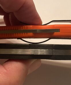 Spyderco Delica 4 Lightweight 7.15" Signature Folding Knife with 2.90" Flat-Ground Steel Blade and High-Strength FRN Handle - PlainEdge Grind Delica 4 Lightweight Flat Ground Orange 20 61G2dx1z3L