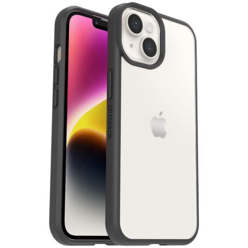 OtterBox IPhone 14 & IPhone 13 Prefix Series Case - BLACK CRYSTAL (Black/Clear), Ultra-Thin, Pocket-Friendly, Raised Edges Protect Camera & Screen, Wireless Charging Compatible Black/Clear