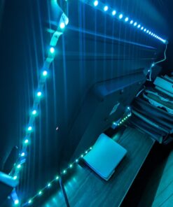 PANGTON VILLA Led Strip Lights 6.56ft for 40-60in TV, USB LED TV Backlight Kit with Remote - 16 Color 5050 LEDs Bias Lighting for HDTV 6.56 ft 46 61G64NLQlKL