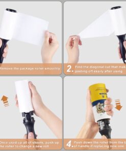 WulaWindy Lint Roller Pet Hair Remover - Extra Sticky Lint Remover Rollers for Clothes Sofa Carpet Pet Hair Dirt Removal - 8 Pack Refills, 512 Sheets Total 14 61G6kWK6jYL