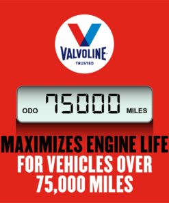 Valvoline High Mileage with MaxLife Technology SAE 5W-30 Synthetic Blend Motor Oil 5 QT 23 61G73PqBIRL