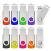 USB 3.0 Flash Drive KOOTION 10 Pack 32gb Flash Drive USB Thumb Drive 3.0 USB Drive 32gb USB Flash Drive Keychain Memory Stick Swivel Jump Drives, Color-Coded 32GB 3.0 Mixed Colors- 10 Pack 19 61G7boSqjQL