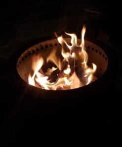 Portable Smokeless Wood Pellet Firepit - Flame Genie FG-16 Portable Fire Pit, Smoke-Free Wood Pellet Fire Pit, USA Made, Smokeless Fire Pits for Outside, 13.5" Diameter, Smokeless Firepit, Black 48 61G8XFGqUZL