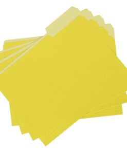 Amazon Basics File Folders, Letter Size, 1/3 Cut Tab, Yellow, 36-Pack 8 61G8gzqaurL