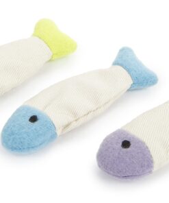 Alternative view of SmartyKat (3 Count) Fish Flop Crinkle Catnip Cat Toys - Multi Color, 3 Count Fish Flop, 3-Set