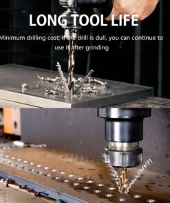 Hymnorq Metric M35 Cobalt Steel Extremely Heat Resistant Twist Drill Bits with Straight Shank Set of 13pcs to Cut Through Hard Metals Such as Stainless Steel and Cast Iron 13pcs(Plastic Case) 21 61GA969sFAL