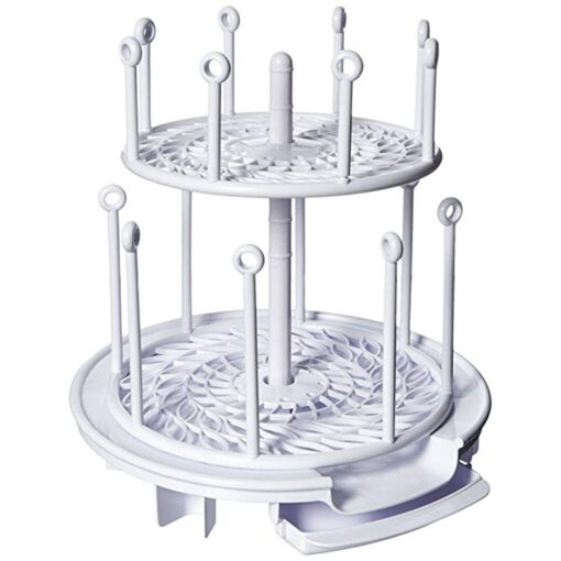 The First Years Spin Stack Drying Rack Gray