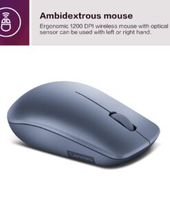Lenovo 530 Wireless Mouse with Battery, 2.4GHz Nano USB, 1200 DPI Optical Sensor, Ergonomic for Left or Right Hand, Lightweight, GY50Z18986, Abyss Blue 14 61GCXOJGNHL
