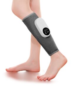 LINGTENG Leg Massager for Circulation and Pain Relief, Calf Air Compression Massager with Heat, Leg Massager with 3 Intensities, 3 Modes, Easy to use, Muscle Relaxation, Gifts (Pair) Gray 46 61GDJYefm5L