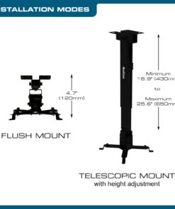 QualGear QG-PM-002-BLK Universal Projector Ceiling Mount, Black 21 61GEAqnQhQL