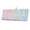 HUO JI Z88 Z-88 RGB Mechanical USB Gaming Keyboard, Blue Switch , LED Backlit, Water Resistant, Compact 81 Keys Anti-Ghosting for Mac, PC, White 81 keys, blue switch 37 61GFFEKpI8L