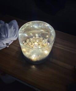 Amazon Basics 9ft 25 LED Fairy Lights, Battery Powered Outdoor String Lights for Bedroom, 2-pack (50 LEDs total), Warm White 25 LEDs, Fairy String - 2 pack 56 61GFHisIeEL