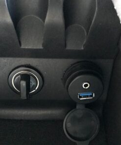 BATIGE USB 3.0 & 3.5mm Car Mount Flush Cable 3.5mm + USB3.0 AUX Extension Dash Panel Waterproof Mount Cable for Car Boat and Motorcycle - 3ft USB3.0 & DC3.5 3ft 50 61GFY48AnjL