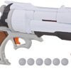 NERF Overwatch McCree Rival Blaster with Die Cast Badge & 6 Overwatch Rival Rounds 45 61GG10hinqL
