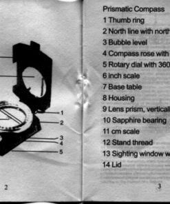 SE Military Lensatic and Prismatic Sighting Survival Emergency Compass with Pouch - CC4580 121 61GGNbroj8L