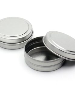 MagnaKoys Empty Slip Slide Round Tin Containers for Lip Balm, Crafts, Cosmetic, Candles, Storage Kit 1/2 Oz (5) 5 11 61GGYq1nbbL
