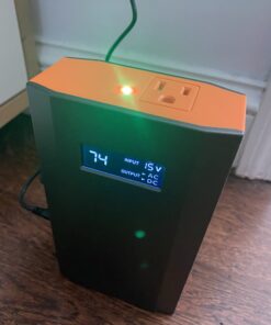 ZeroKor Portable Power Bank with AC Outlet, 65W/110V Portable Laptop Charger Battery Bank, 24000mAh/88.8Wh External Battery Pack,Backup Power Source for Outdoor Tent Camping RV Home Office Emergency Orange Grey 49 61GGqdpaHcL