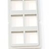 RiteAV - 6 Port Insert for Decorative Wall Plate White