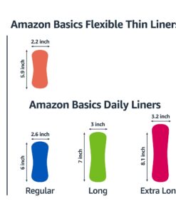 Amazon Basics Daily Pantiliner, Extra Long Length, Unscented, 68 Count, 1 Pack (Previously Solimo) 68 Count (Pack of 1) 13 61GHFqrSj5L