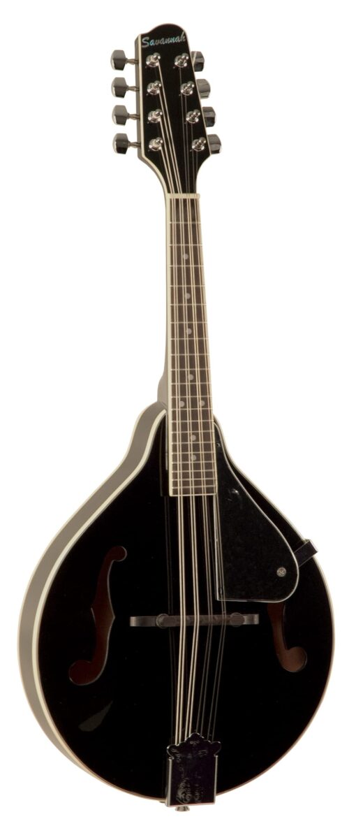 Savannah SA-100-BK A-Model Mandolin, Black