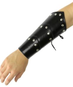 Armor Venue - Set of Faux Leather Arm Guards - Black - One Size 13 61GIbfZLfL