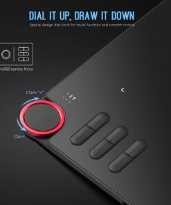 Alternative view of XP-PEN Deco 03 Drawing Tablet, 8192 Level Battery-Free Pen Stylus, 2.4G Wireless, Shortcut Dial, Programmable Buttons, Works with Windows 11/10/8/7, Mac OS, Chromebook 10x5.62