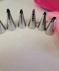 RFAQK 35PCs Cake Turntable and Leveler-Rotating Cake Stand with Non Slip pad-7 Icing Tips and 20 Bags- Straight & Offset Spatula-3 Scraper Set -EBook-Cake Decorating Supplies Kit -Baking Tools 23 61GJwUZM L