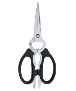 Alternative view of Messermeister 8-Inch Take-Apart Kitchen Scissors, Black - Includes Screwdriver, Nut Cracker, Jar Lid Opener/Gripper, Bottle Opener & Bone + Twig Cutter - Suitable for Lefties & Righties