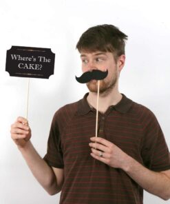 Adult 40th Birthday - Gold - Birthday Party Photo Booth Props Kit - 20 Count 18 61GLjjO7rTL