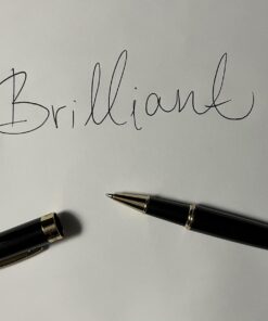 Bond & Regent Rollerball Pen - Certified Luxury Grade | 24 Karat Gold & Gloss Black | Nice Gift Pens for Men and Women 24 Karat Gold Finish & Black Gloss Lacquer 47 61GMIT4eL2L