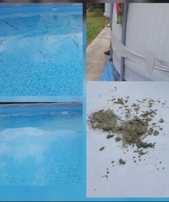 Intex Handheld Rechargeable Vacuum with Telescoping Aluminum Shaft and Two Interchangeable Brush Heads , Gray/Black 43 61GMQEKwUkL