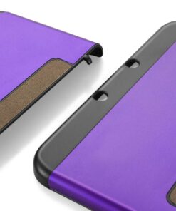 TNP Protective Case Compatible with Nintendo New 3DS XL LL 2015, Purple - Plastic + Aluminum Full Body Protective Snap-on Hard Shell Skin Case Cover New Modified Hinge-Less Design 30 61GNpFyiZML